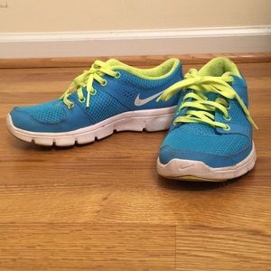 Neon Nike sneakers